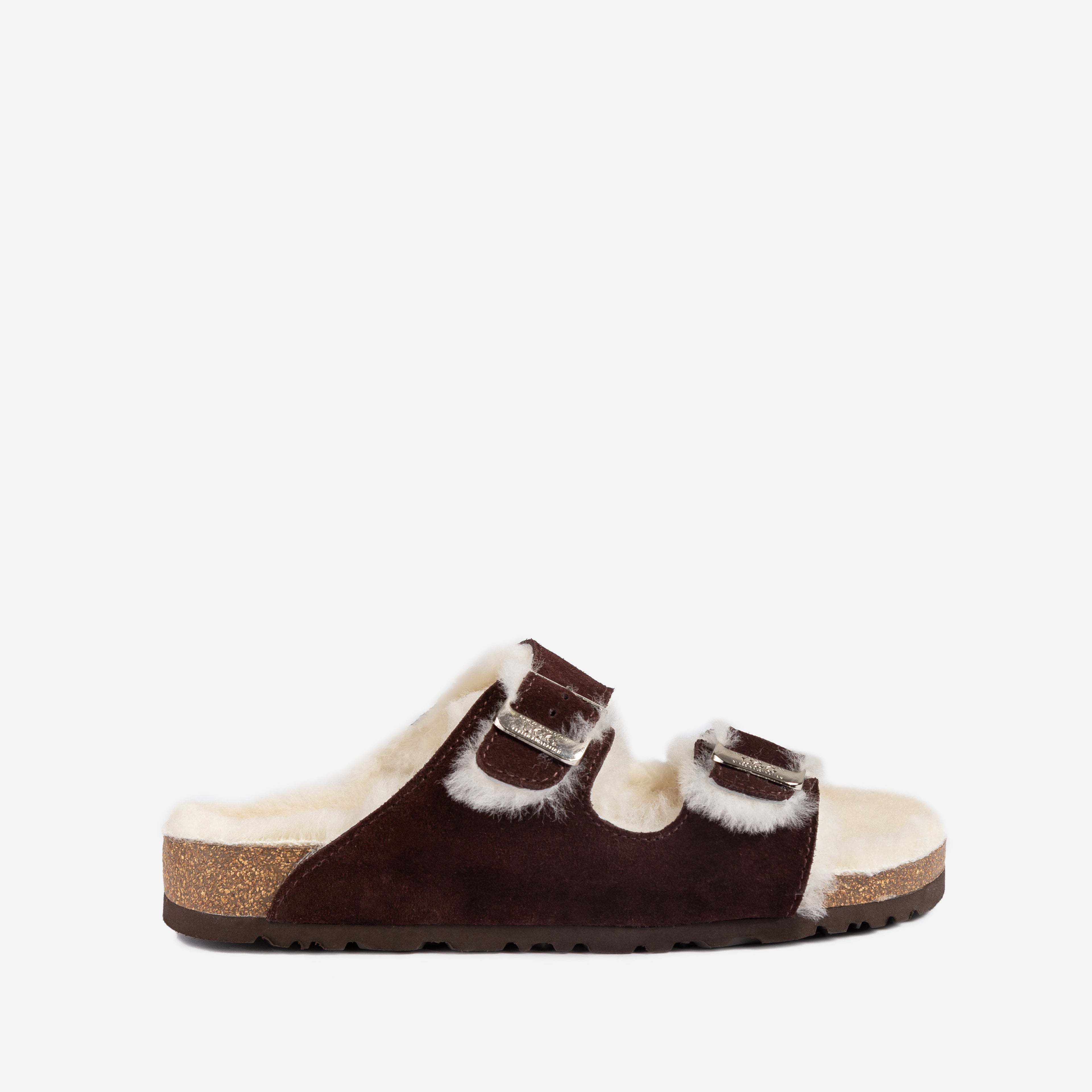 UGG Aussie Shearling Buckled Sandals-Moccasins-PEROZ Accessories