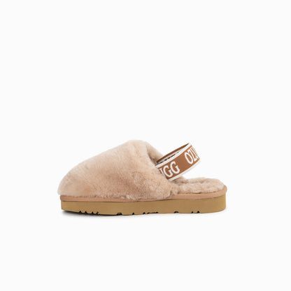 Ugg Kids Riana Fluff Slide-Kid Boots-PEROZ Accessories