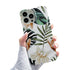 Anymob iPhone Case Green Floral Retro White Orchid Flower Silicone Plus Silky Design Shockproof Phone Cover iPhone Compatible-Mobile Phone Cases-PEROZ Accessories