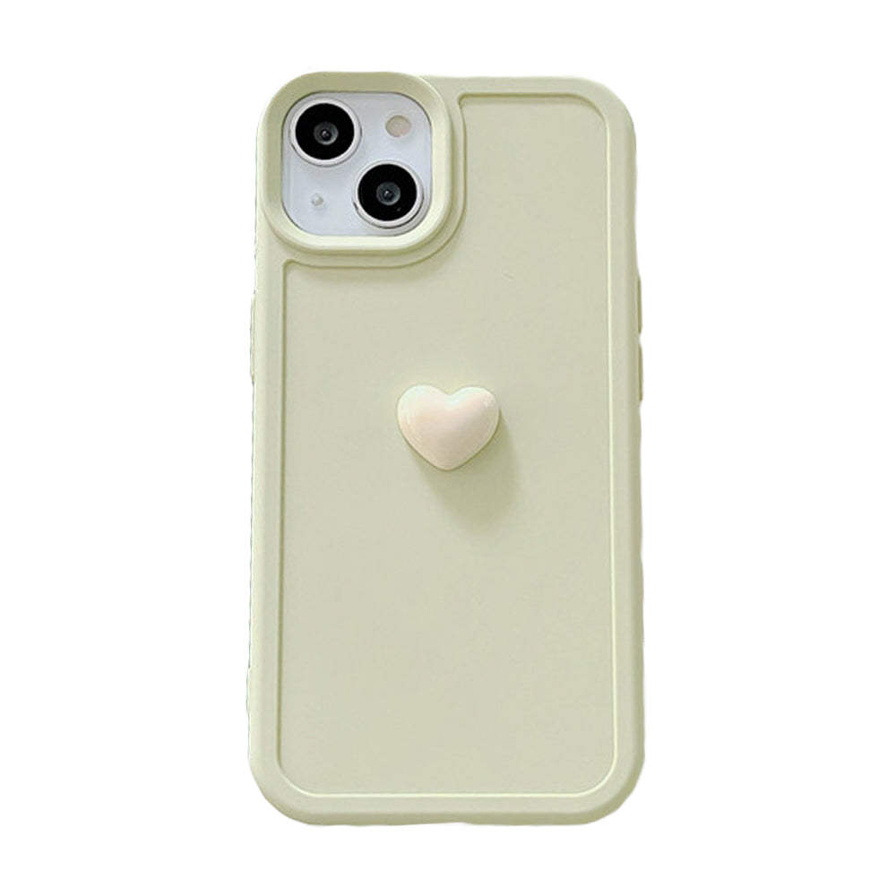 Anymob iPhone Case Tea Green Colorful Love Heart Candy Color Soft Silicone Shockproof Back Cover Bumper-Mobile Phone Cases-PEROZ Accessories