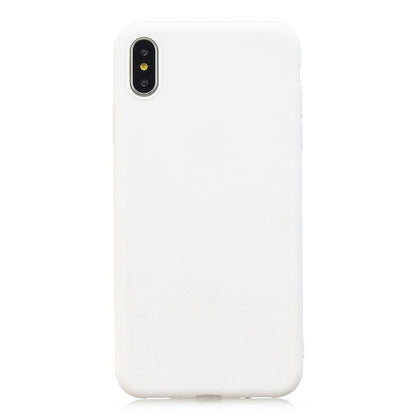 Anymob iPhone Case White Simple Solid Color Ultra thin Soft TPU Cases Candy Color Back Cover-Mobile Phone Cases-PEROZ Accessories