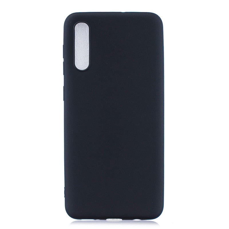 Anymob Samsung Phone Case Black Silicone Soft TPU Back Cover-PEROZ Accessories