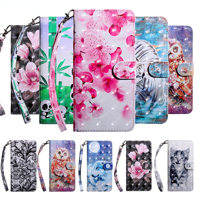 Anymob Samsung Bamboo Panda Leather Sparkling Case Wallet Flip Magnetic Cover-Mobile Phone Cases-PEROZ Accessories
