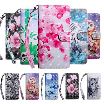 Anymob Samsung Bamboo Panda Leather Sparkling Case Wallet Flip Magnetic Cover-Mobile Phone Cases-PEROZ Accessories