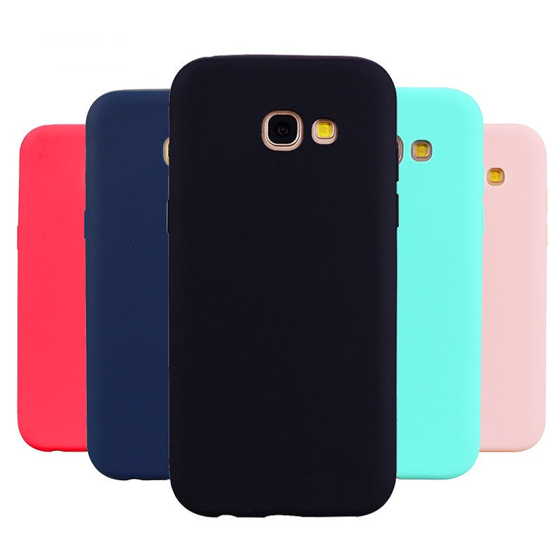 Anymob Samsung Sky Blue Soft Silicon Case Candy Color Phone Case-Mobile Phone Cases-PEROZ Accessories