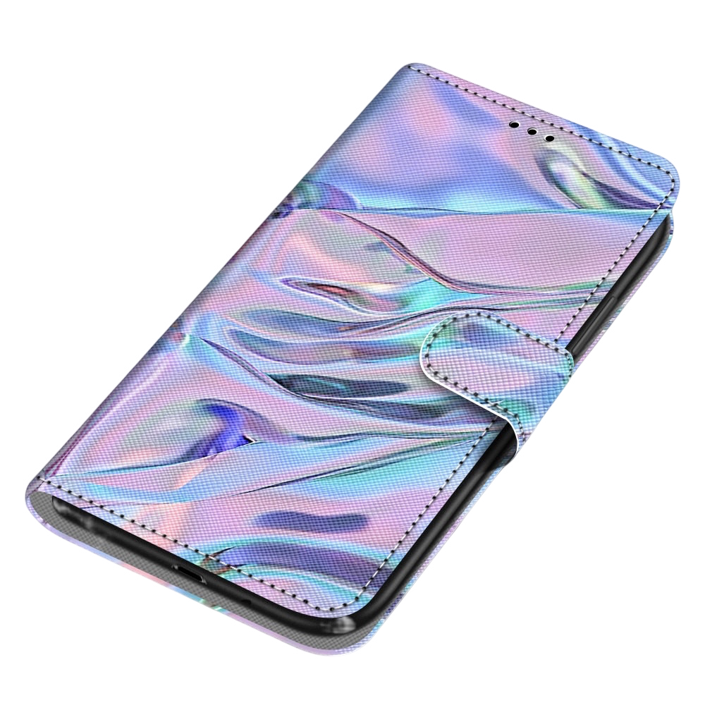 Anymob Samsung Case Northern Lights Color Magnetic Flip Leather Card Slot Wallet Phone Cover Protection-Mobile Phone Cases-PEROZ Accessories