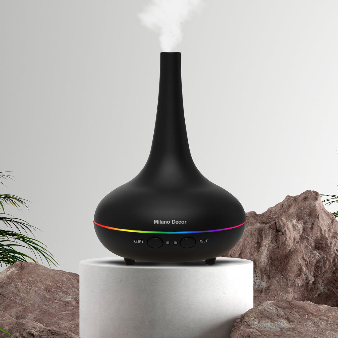 Essential Oil Diffuser Ultrasonic Humidifier Aromatherapy LED Light 200ML 3 Oils-Home Fragrances-PEROZ Accessories