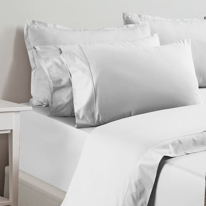 Renee Taylor 1500 Thread Count Pure Soft Cotton Blend Flat &amp; Fitted Sheet Set-Bed Linen-PEROZ Accessories
