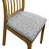 Anyhouz Chair Cover Light Grey Corn Kennel Pattern Stretch Seat Cover for Home Dinning Kitchen Washable Removable-Chair Cover-PEROZ Accessories