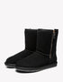 Australian Shepherd Short Zipper Sheepskin Wool Ugg Boots-Boots-PEROZ Accessories