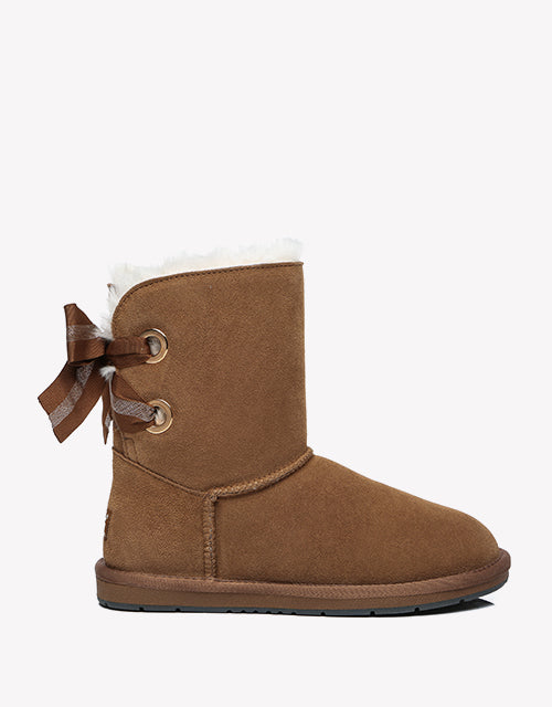 Australian Shepherd AS UGG Short Boots Basia with Bailey Bow-Boots-PEROZ Accessories