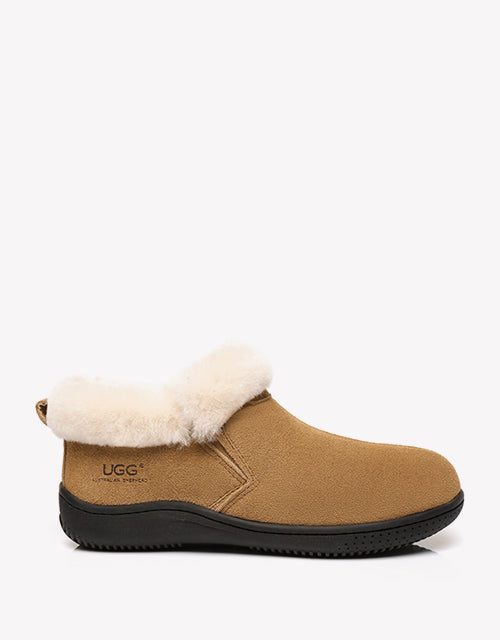 Australian Shepherd Ugg Ankle Slippers Unisex Daley-Slippers-PEROZ Accessories