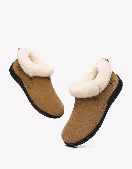 Australian Shepherd Ugg Ankle Slippers Unisex Daley-Slippers-PEROZ Accessories