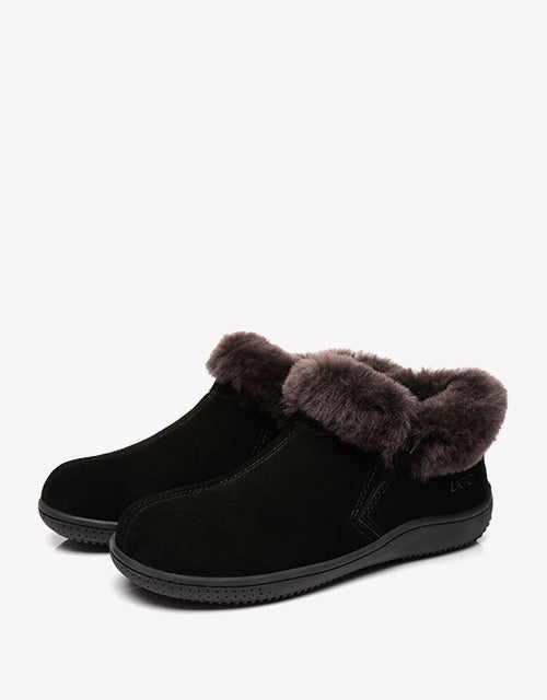 Australian Shepherd Ugg Ankle Slippers Unisex Daley-Slippers-PEROZ Accessories