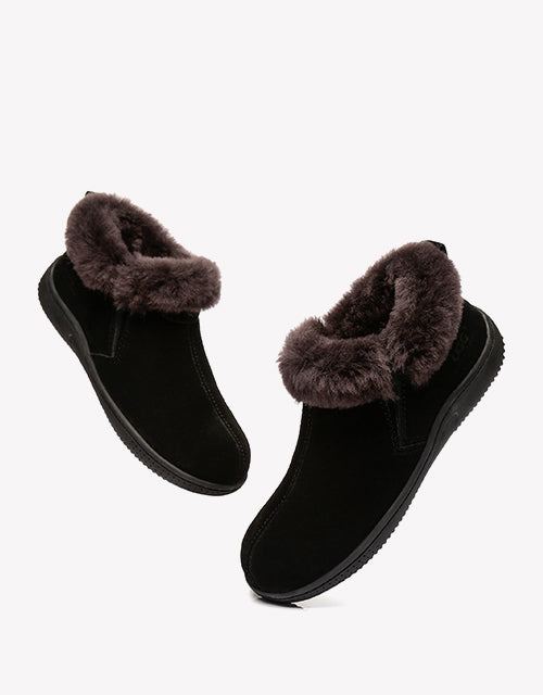 Australian Shepherd Ugg Ankle Slippers Unisex Daley-Slippers-PEROZ Accessories