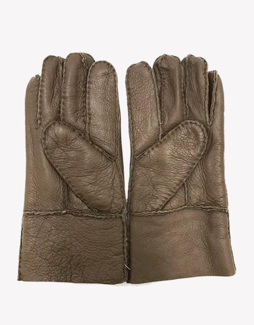 Australian Shepherd UGG Stitching Gloves With Full Grain Leather-Gloves &amp; Mittens-PEROZ Accessories