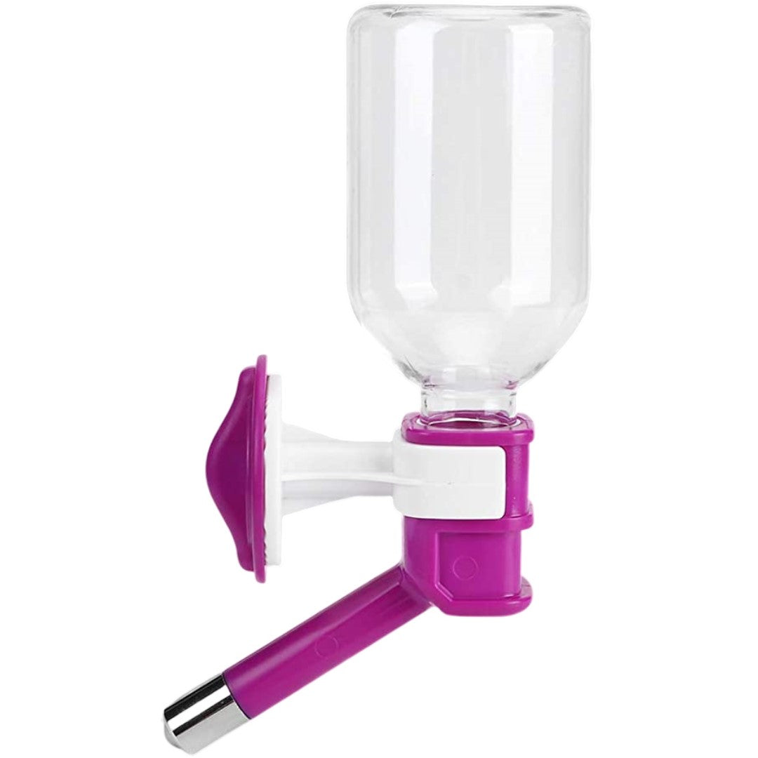 AnyWags Purple Leak-Proof Convenient Hanging Drinking Water Bottle Easy Hydration for Dogs, Cats, and Rabbits Pet-Pet Supplies-PEROZ Accessories