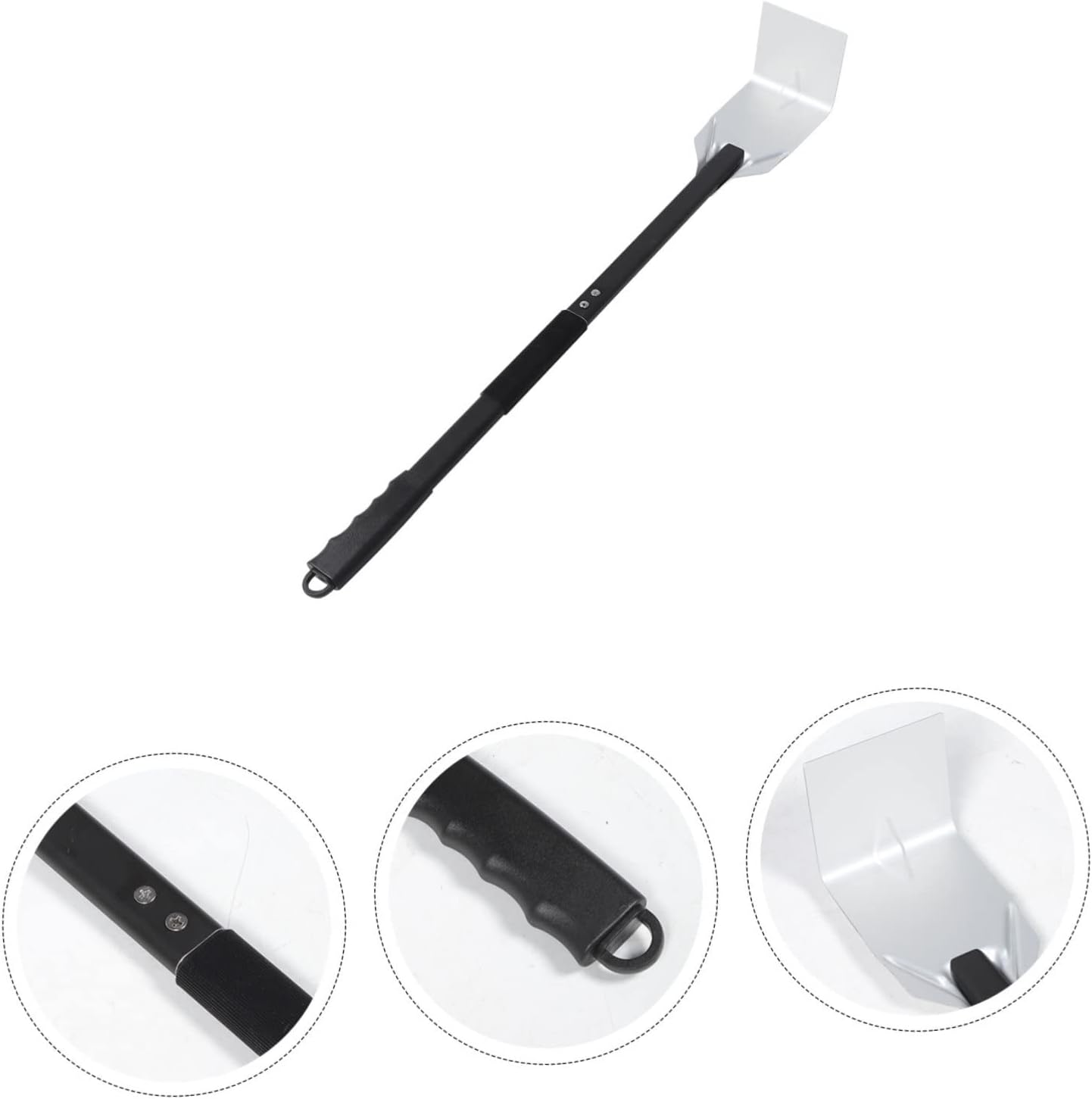 AnyGleam Silver 67cm Small Aluminum Ash Rake and Coal Mixing Pizza Tool Accessories-Pizza Makers &amp; Ovens-PEROZ Accessories