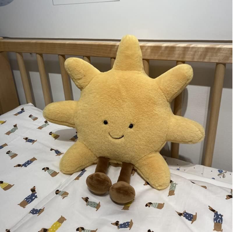 Anyhouz Plush Pillow Sun Shape Stuffed Soft Pillow Seat Cushion Room Decor-Pillow-PEROZ Accessories
