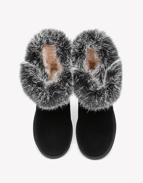 Australian Shepherd UGG Short Button Sheepskin Boots Donna-Boots-PEROZ Accessories