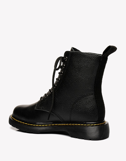 Australian Shepherd UGG Zip Up Sheepskin Wool Chunky Boots Belen-Boots-PEROZ Accessories