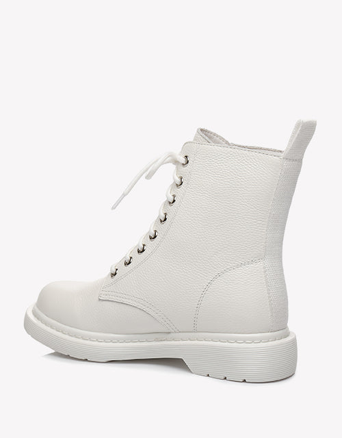 Australian Shepherd UGG Zip Up Sheepskin Wool Chunky Boots Belen-Boots-PEROZ Accessories