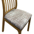 Anyhouz Chair Cover Brown White Crack Linear Design Stretch Seat Cover for Home Dinning Kitchen Washable Removable-Chair Cover-PEROZ Accessories