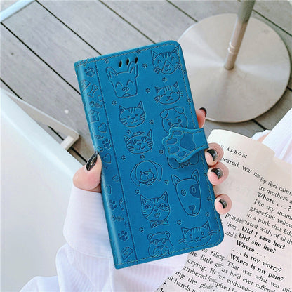 Anymob iPhone Case Blue Magnetic Flip Leather Card slot Wallet Phone Book Style Cover-Mobile Phone Cases-PEROZ Accessories