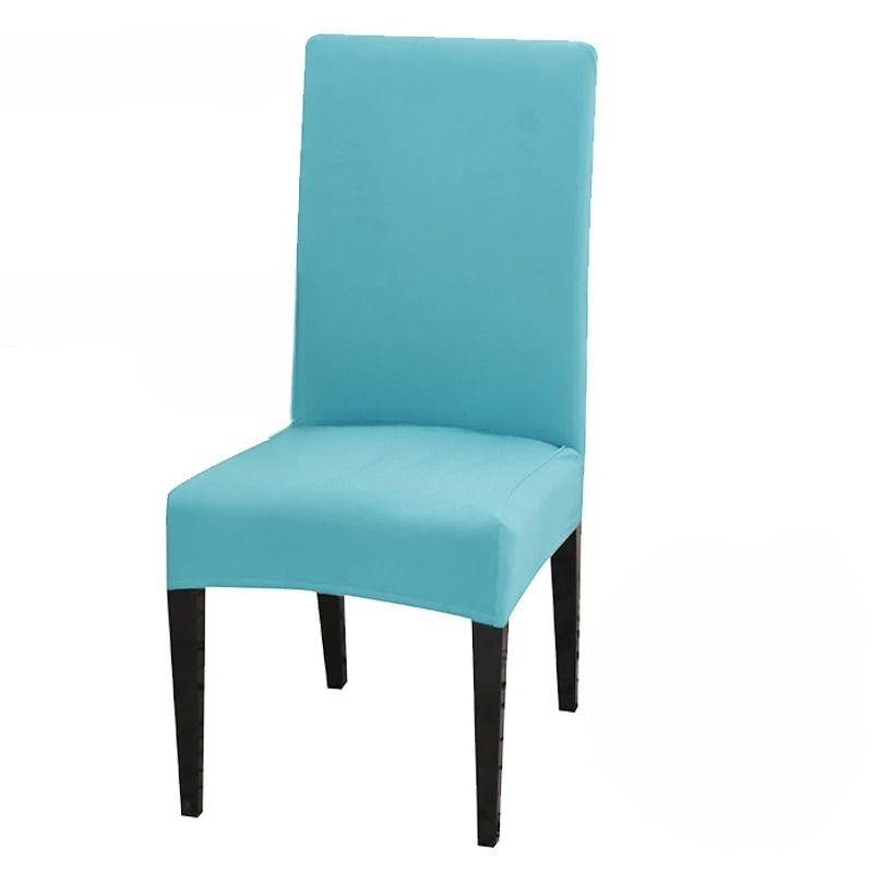 Anyhouz Chair Cover Sky Blue with Anti-Dirt and Waterproof Elastic Material for Dining Room Kitchen Wedding Hotel Banquet Restaurant-Chair Cover-PEROZ Accessories