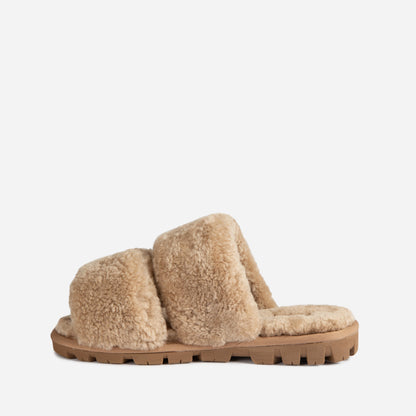 Ugg Evelyn Curly Slide-Boots-PEROZ Accessories