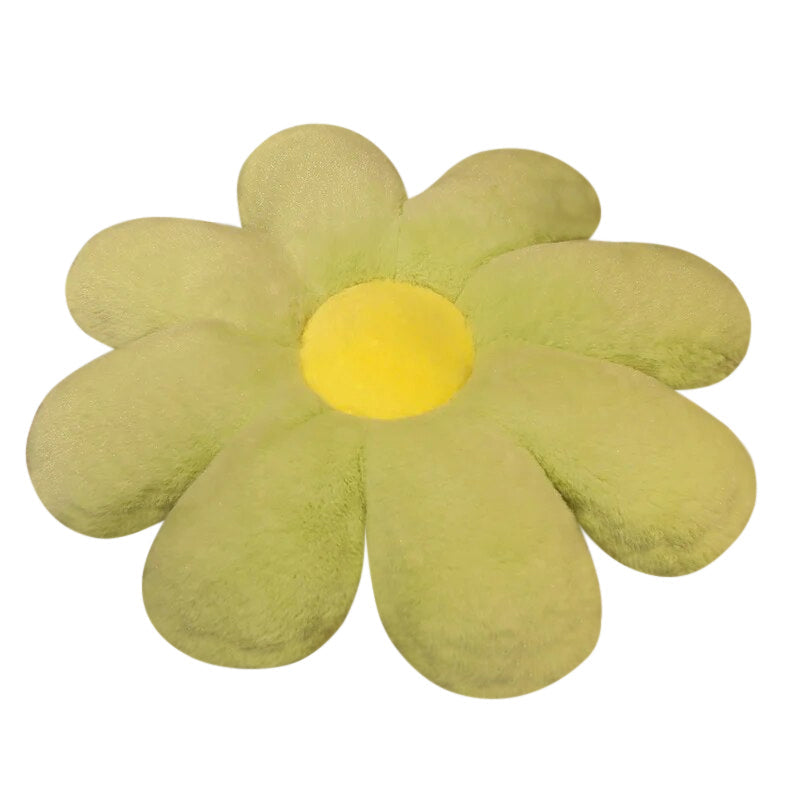Anyhouz Plush Pillow Green Flower Shape Stuffed Soft Pillow Seat Cushion Room Decor 50cm-Pillow-PEROZ Accessories