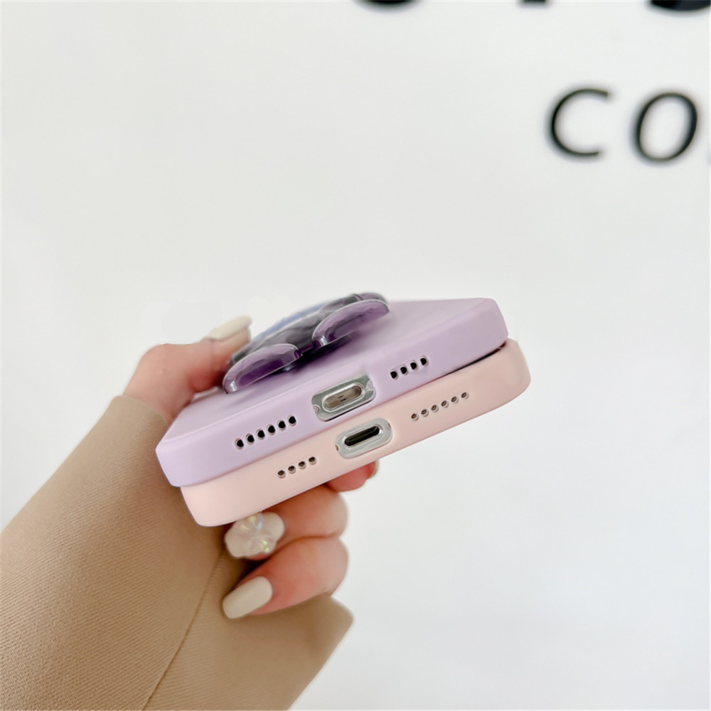 Anymob iPhone Case Pink Transparent Astronaut Kickstand Shockproof Silicone Cover-Mobile Phone Cases-PEROZ Accessories