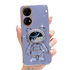Anymob Huawei Case Neon Blue Cute Quicksand Astronaut Bracket Soft Cover Phone Protection-Mobile Phone Cases-PEROZ Accessories