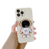 Anymob iPhone White 3D Astronaut Folding Stand Shockproof Soft Silicon Cover-Mobile Phone Cases-PEROZ Accessories