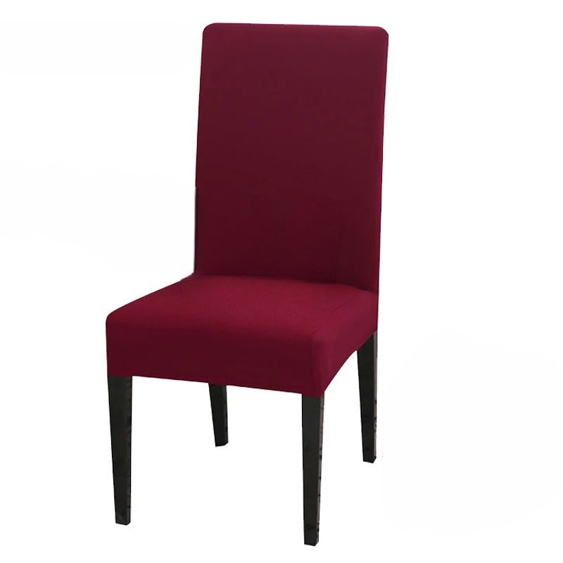 Anyhouz Chair Cover Wine Red with Anti-Dirt and Waterproof Elastic Material for Dining Room Kitchen Wedding Hotel Banquet Restaurant-Chair Cover-PEROZ Accessories