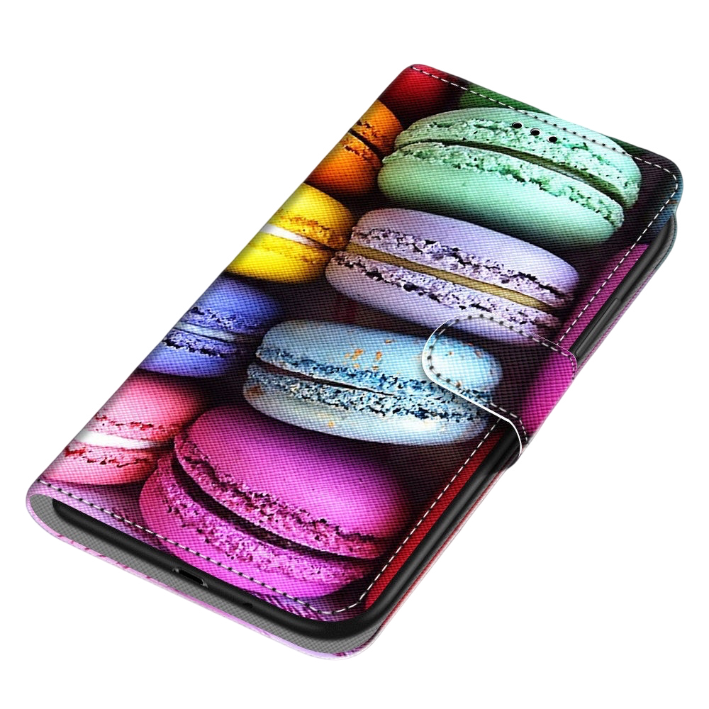 Anymob Samsung Case Multicolor Pancakes Magnetic Flip Leather Card Slot Wallet Phone Cover Protection-Mobile Phone Cases-PEROZ Accessories