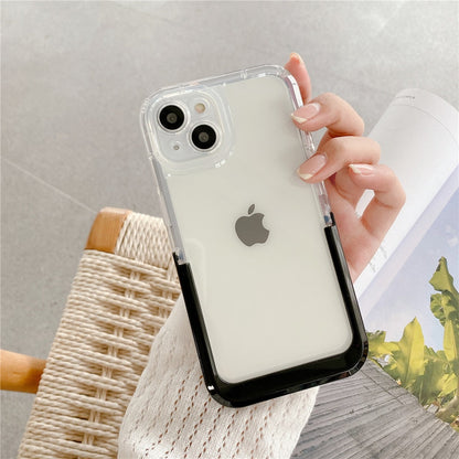 Anymob iPhone Case Black Transparent Holder Stand Bracket Clear Shockproof Bumper Soft Phone Cover-Mobile Phone Cases-PEROZ Accessories