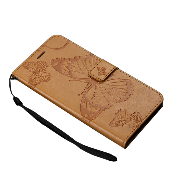 Anymob Samsung Khaki Flip Leather Case Wallet Cover Stand Cover-Mobile Phone Cases-PEROZ Accessories