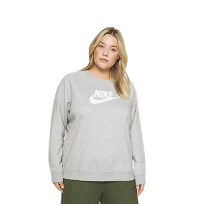 Nike Essentials Plus Crew Neck Fleece - Women Sweatshirts Grey-Fashion-PEROZ Accessories
