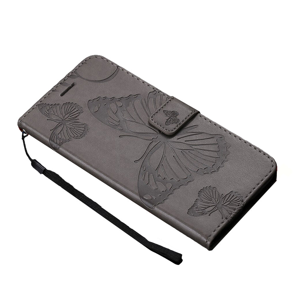 Anymob Samsung Gray Flip Leather Case Wallet Cover Stand Phone Protection-Mobile Phone Cases-PEROZ Accessories