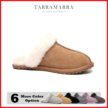 TARRAMARRA Premium Sheepskin Wool Unisex Slipper Rena-Slippers-PEROZ Accessories