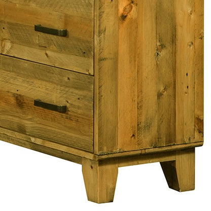 Tallboy with 4 Storage Drawers in Wooden Light Brown Colour-Furniture &gt; Bedroom-PEROZ Accessories