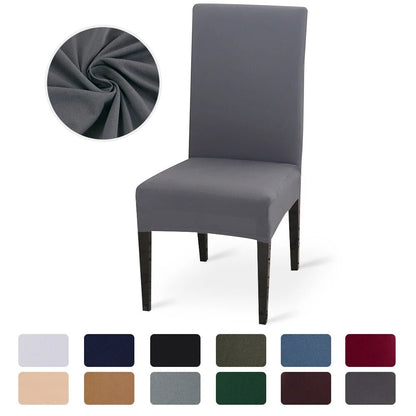 Anyhouz Chair Cover Bright Red with Anti-Dirt and Waterproof Elastic Material for Dining Room Kitchen Wedding Hotel Banquet Restaurant-Chair Cover-PEROZ Accessories