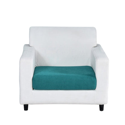 Anyhouz Sofa Cover Teal Blue Polyester Thick Stretchable Cushion For Living Room 1Pc Normal Size 45-60cm-Slipcovers-PEROZ Accessories