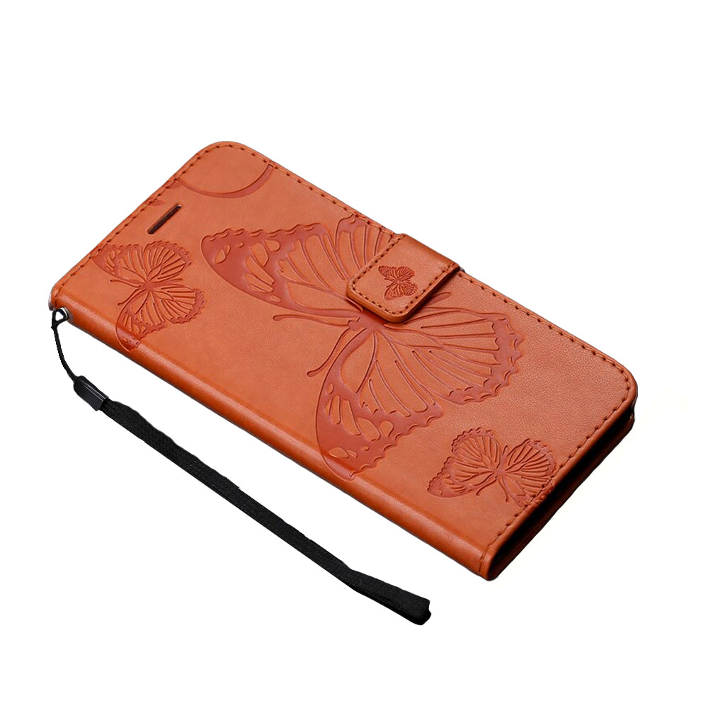 Anymob Samsung Dark Orange Flip Leather Case Wallet Cover Stand Phone Protection-Mobile Phone Cases-PEROZ Accessories