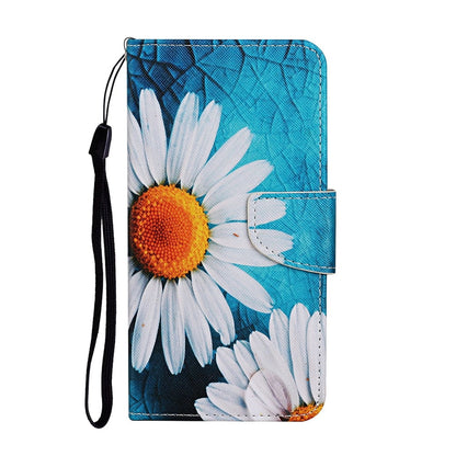 Anymob Samsung White Sunflower Flip Wallet Phone Case Leather Stand Function Cover-Mobile Phone Cases-PEROZ Accessories