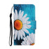 Anymob Samsung White Sunflower Flip Wallet Phone Case Leather Stand Function Cover-Mobile Phone Cases-PEROZ Accessories