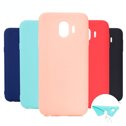 Anymob Samsung Light Blue Silicone Candy Color Case Phone Cover-Mobile Phone Cases-PEROZ Accessories