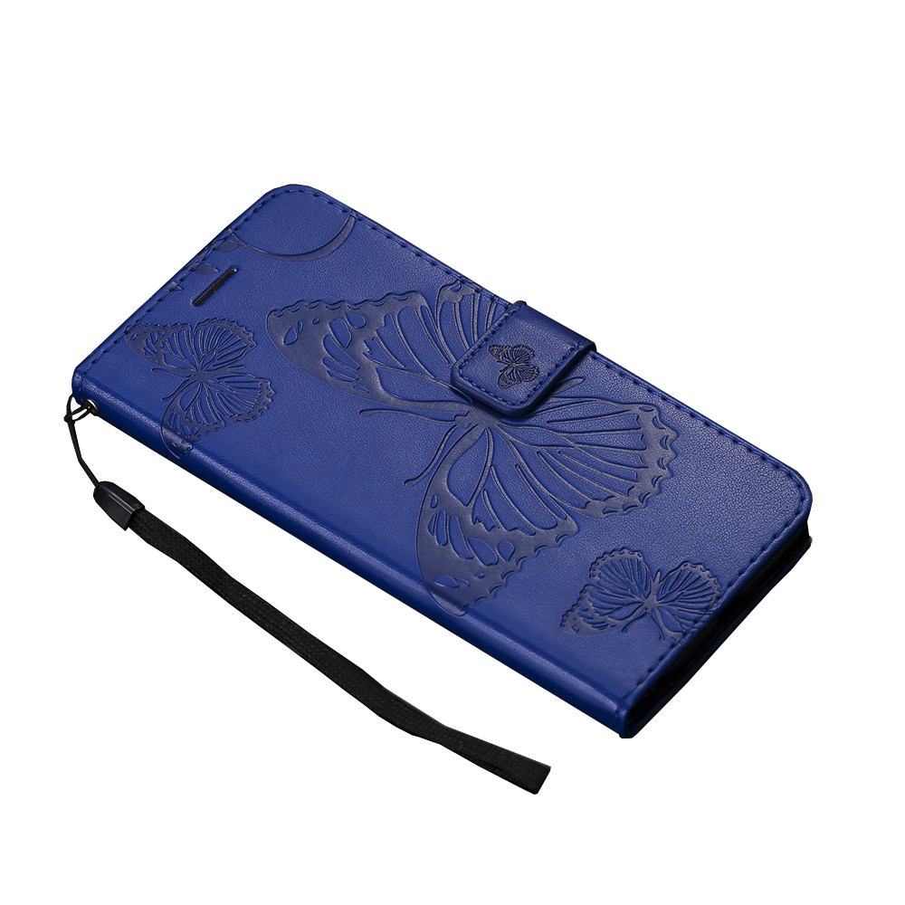 Anymob Samsung Blue Flip Leather Case Back Cover Wallet Phone Shell-Mobile Phone Cases-PEROZ Accessories