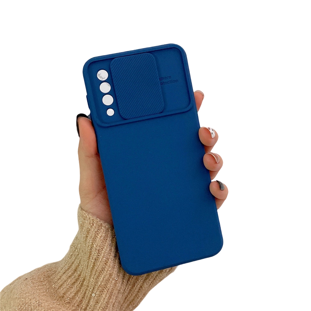 Anymob Samsung Case Blue Camera Lens Protection Phone Color Candy Soft Back Cover-Mobile Phone Cases-PEROZ Accessories